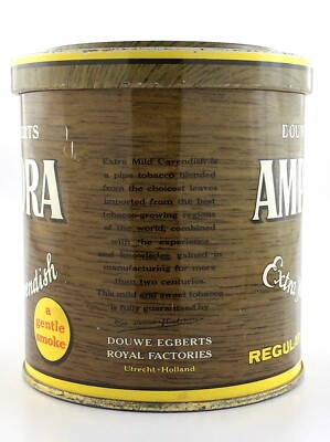 amphora tobacco tin Amphora Mild Cavendish Tobacco Tin Can Empty Container Douwe Egberts 4in  S282