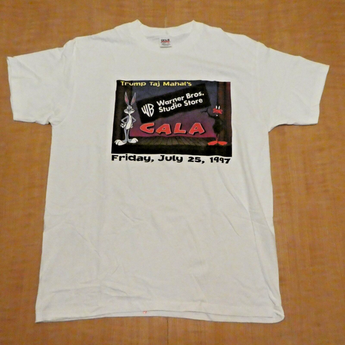 Vtg. Trump Taj Mahal's Bugs Bunny Warner Bros. Studio 1997 Store XL WhiteT-shirt - Picture 6 of 6