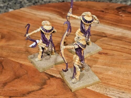 Warhammer Fantasy AOS Tomba Re di Khemri Ushabti con Grandi Fiocchi x3 Dipinto - Foto 15 di 21