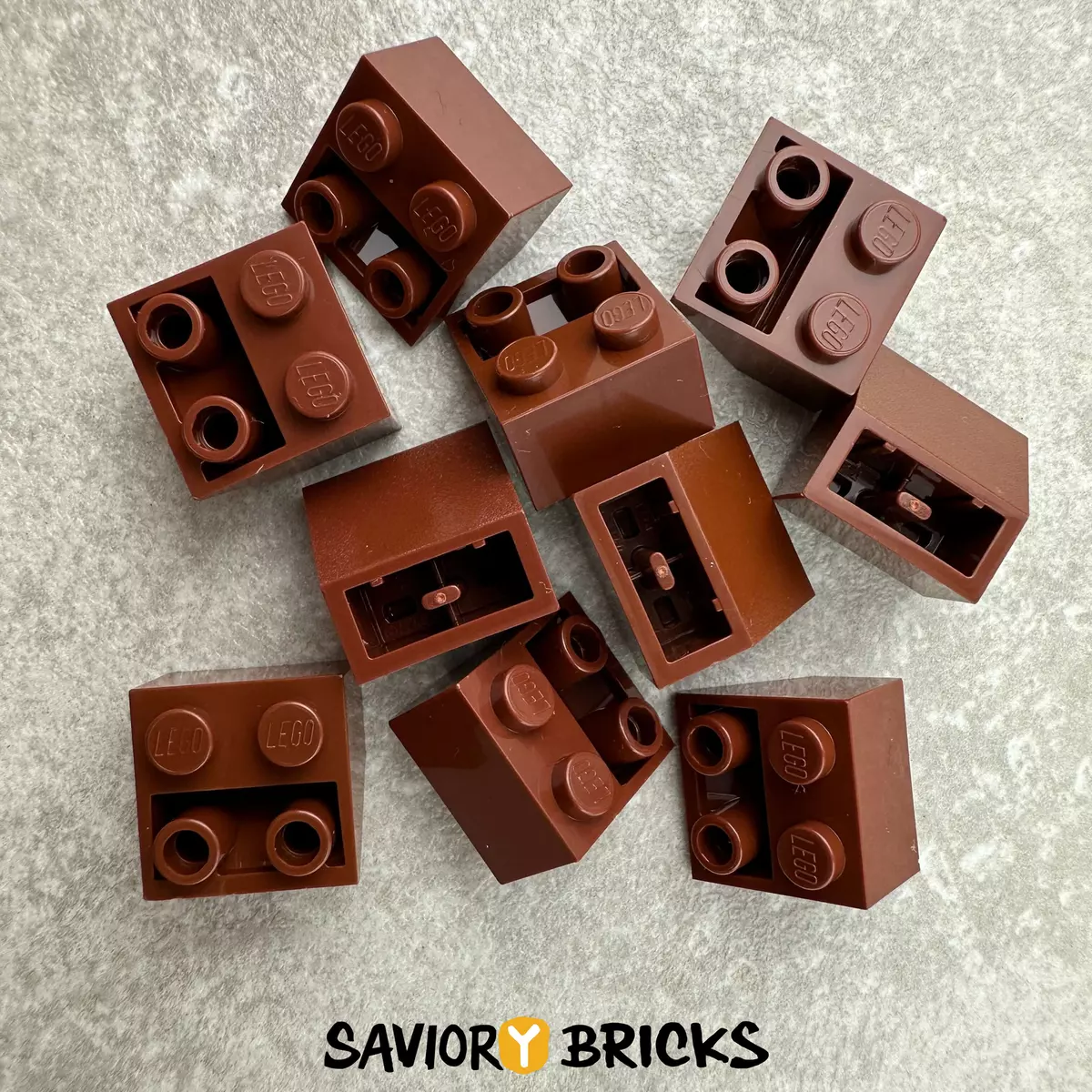 LEGO 3660 Slope Inverted 45 2 x 2 REDDISH BROWN 10pcs