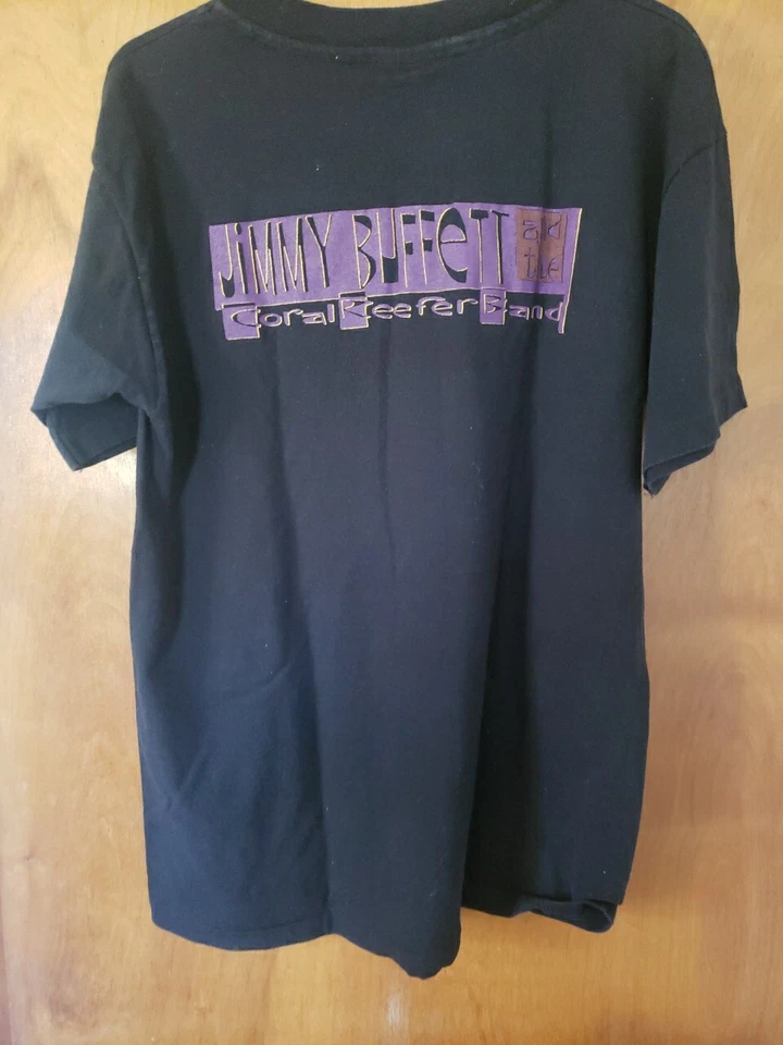 Camiseta masculina vintage 1993 Jimmy Buffet Coral Reefer Band ponto único concerto GG - Imagem 4 de 4