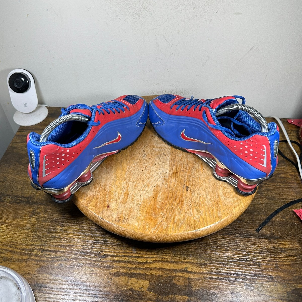 Vintage Nike Shox R4 Red Blue Shoes Men