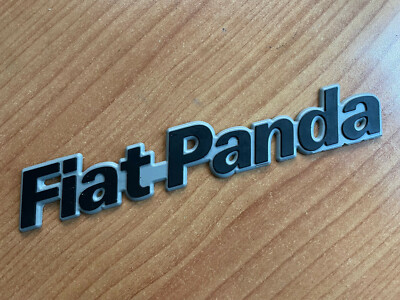 FIAT PANDA EMBLEMA SCRITTA TARGHETTA STAMPA 3D COLORI VARI