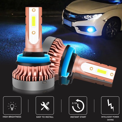Ice Blue 8000K LED High Low Beam 9005 Fog Light H11 For Toyota 4Runner 2010-2013 - Picture 9 of 13