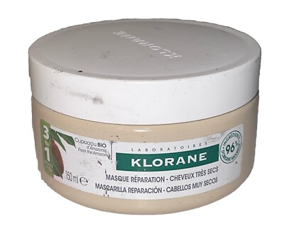 Klorane Repairing Mask - Very Dry Hair 3-in-1 with Organic Cupuaçu Butter 150ml