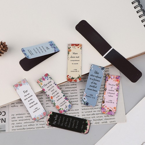 12pcs Aesthetic Motivational Bible Quotes Paper Bookmarks DIY Students Readers - Afbeelding 11 van 19