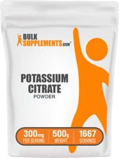 BulkSupplements Potassium Citrate Powder - 300mg per Serving