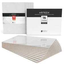 ARTEZA Mini White Boards 16 Pack 9x12 inch Dry Erase Boards Double-Sided Dry ...