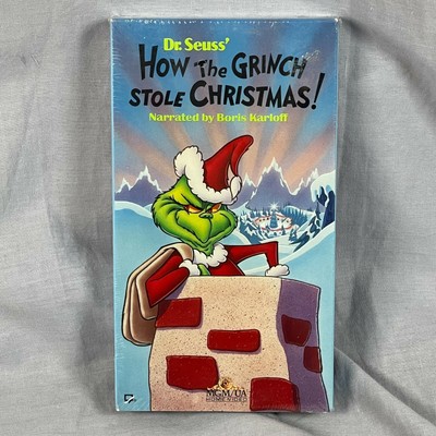 How the Grinch Stole Christmas Brand New Sealed VHS 1990 Dr Seuss MGM Home Video
