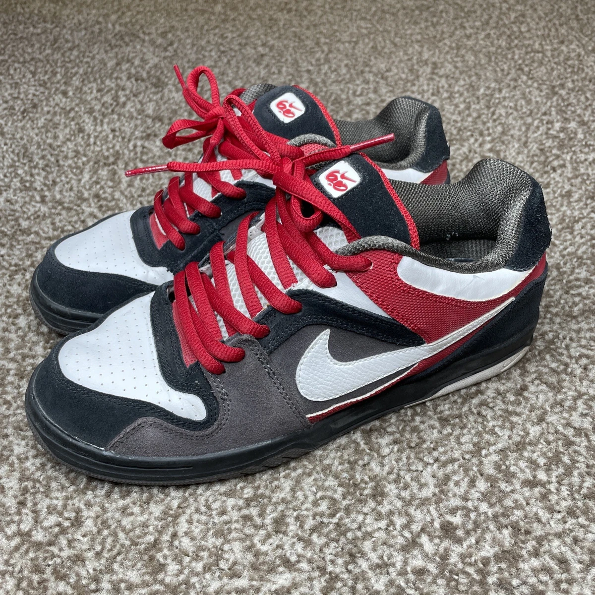 Nike 6.0 SB Dunk Shoes Mens 8 Oncore 2009 313661-017 Red White Black | eBay