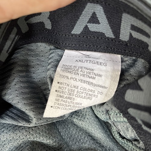 Pantalones Cortos Para Hombre Gris Under Armour Calce Suelto Entrenamiento Atlético Cordón Talla 2XL - Imagen 7 de 8