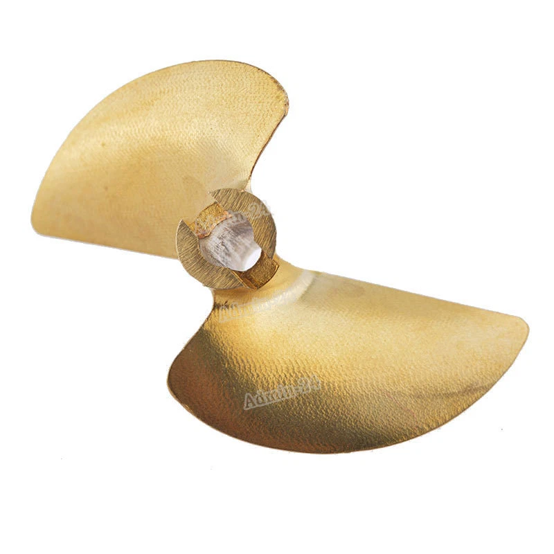 Rc Boat Prop 2 Blades Iridium Copper Propeller D50mm For 4.76mm 3/16" Boat Shaft - Image 4 of 4