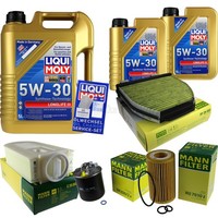 Mann Inspektionspaket 7L Liqui Moly Longlife 5W-30 FüR Mercedes Glk-Klasse X204