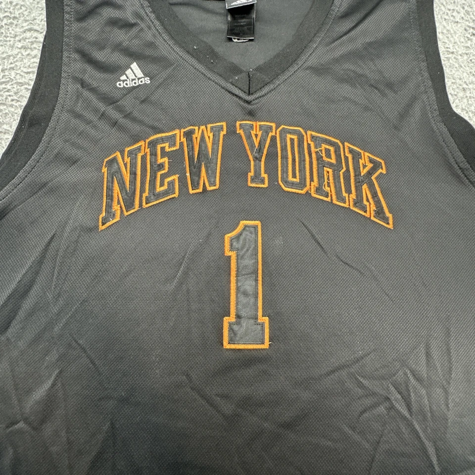 Camiseta Adidas New York Knicks Amare Stoudemire #1 Talla 56 XXL Negra Foto 3 de 4