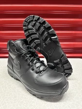 Mens Size 13-Nike Manoa Leather Black Sneakers Retro Boots 454350-003