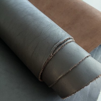 2 mm dicke dunkelbraune italienische vollnarbige glatte 100 % echtes Rindsleder Blätter
