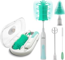 Electric Bottle Brush Cleaner New Upgrade, Portable Electric Baby Bottle Brus...