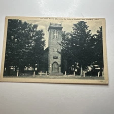 Little Brown Church in the Vale at Nashua Waverly Iowa Postcard- Sent 1946