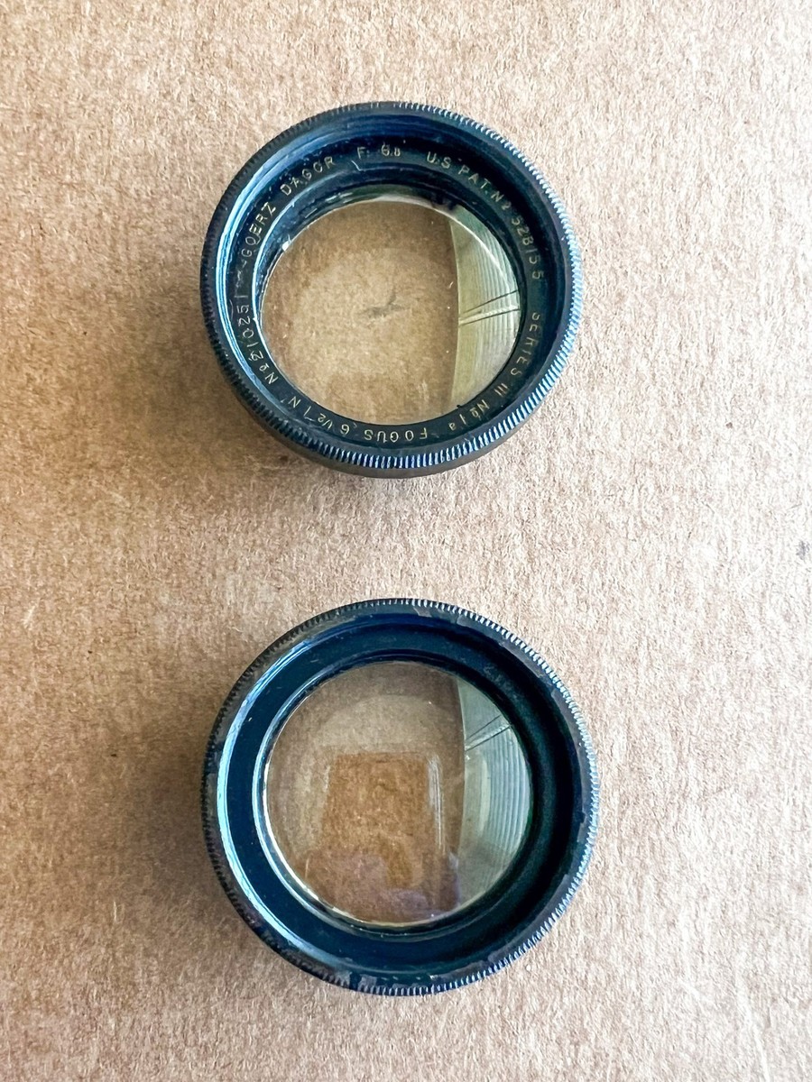 Vintage Goerz Dagor F-6.8 Series III Focus 6.5 in 175mm lens