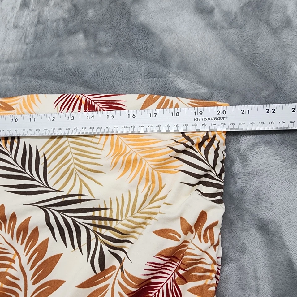 Mono para mujer J for Justify 3X color tostado hojas botánicas tubo top corto pierna ancha Foto 2 de 4