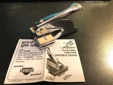 VINTAGE ELITE HAND HELD STATIONARY EMBOSSER