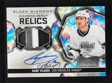 2020-21 Upper Deck Black Diamond Debut Relics 13/49 Gabe Vilardi Patch Auto 0lb7