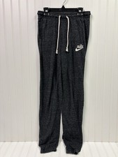 NIKE Womens Tracksuit Pants Joggers Small Heather Grey