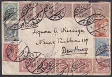 Italy 1921 multi franked cover BOZEN (Bolzano) to Holland