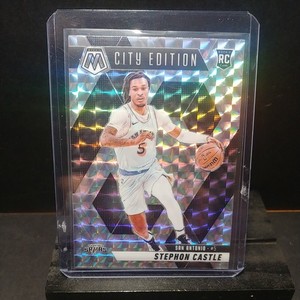 2024-25 Panini Mosaic NBA Stephon Castle City Edition Silver Mosaic Prizm (RC)