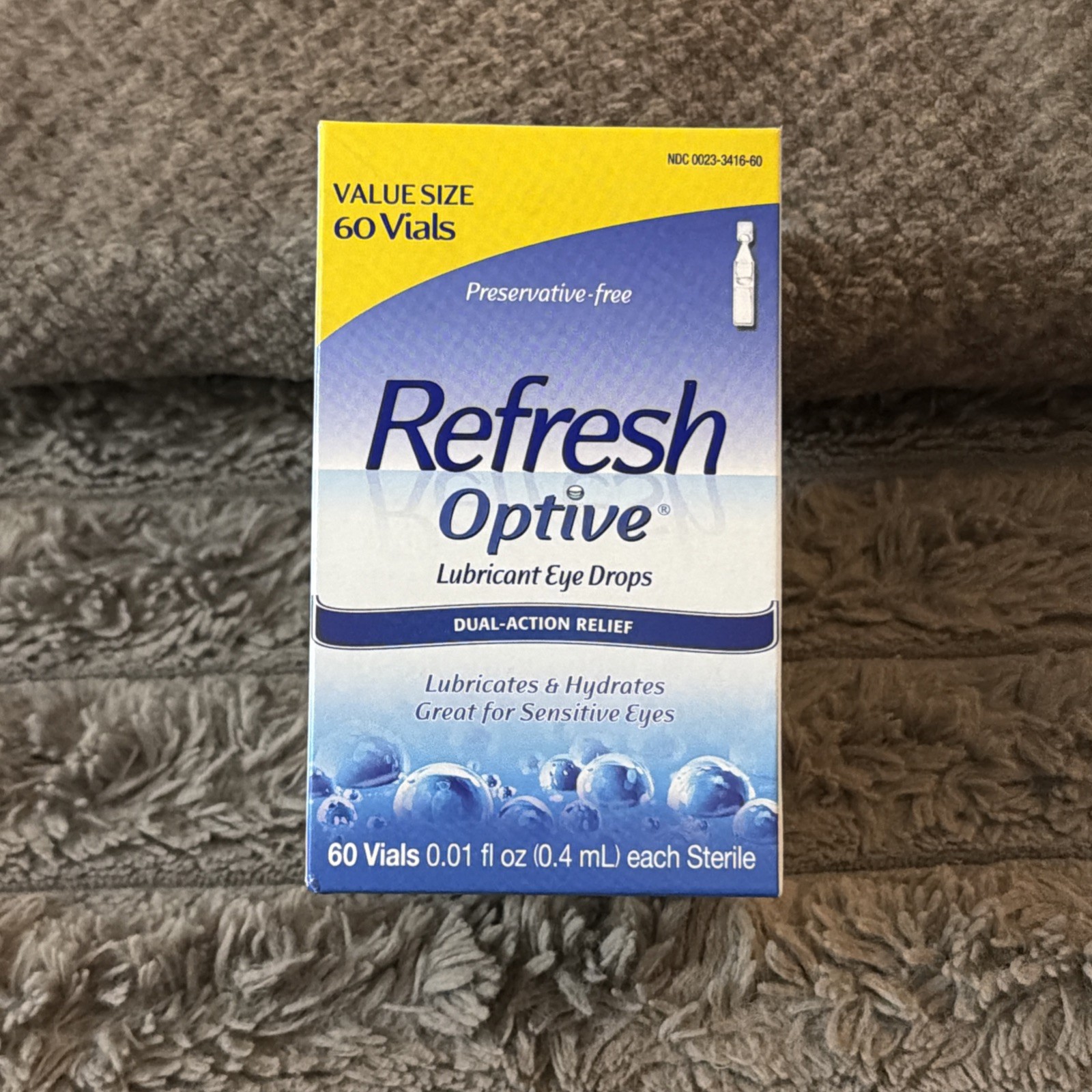 REFRESH OPTIVE Preservative-Free Artificial Tears 60 Count (