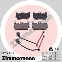 Zimmermann 23694.165.2 Bremsbelagsatz FüR Scheibenbremse Bremsbelagsatz