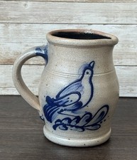 Rowe Pottery Works Bird Creamer Pitcher Salt Glaze Stoneware AARFAC 1989 4.75”