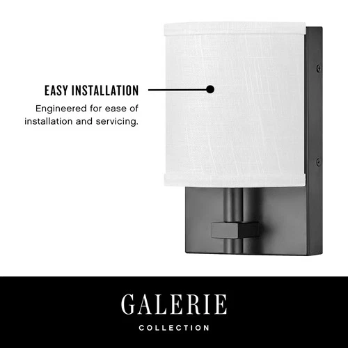 Hinkley Lighting 41011 Avenue 5-1/2"W Galerie Integrated LED Wall - Black - Picture 11 of 12