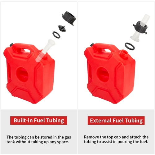 5L Gas Fuel Tank Gas Can Oil Storage Can For ATV UTV Gokart Motorcycle Car SUV - Picture 2 of 14