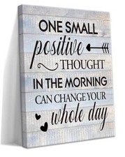 Farmhouse Inspirational Wall Decor for Home 16L" x 12W" Actively Wrapped Canvas