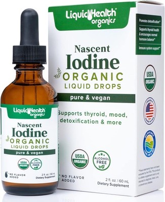 Gotas líquidas de yodo, apoyo para la tiroides y el sistema inmunológico - 2 oz