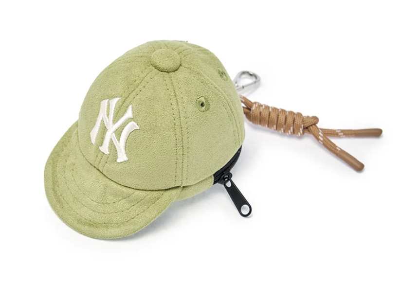 MLB Korea Basic Suede Ball Cap Pouch Keyring New York Keychain Bag 9790₽