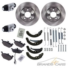 ATEC 2x BREMSSCHEIBE+BELÄGE+BACKEN+RADZYLINDER ALUMINIUM FÜR SKODA OCTAVIA 1U