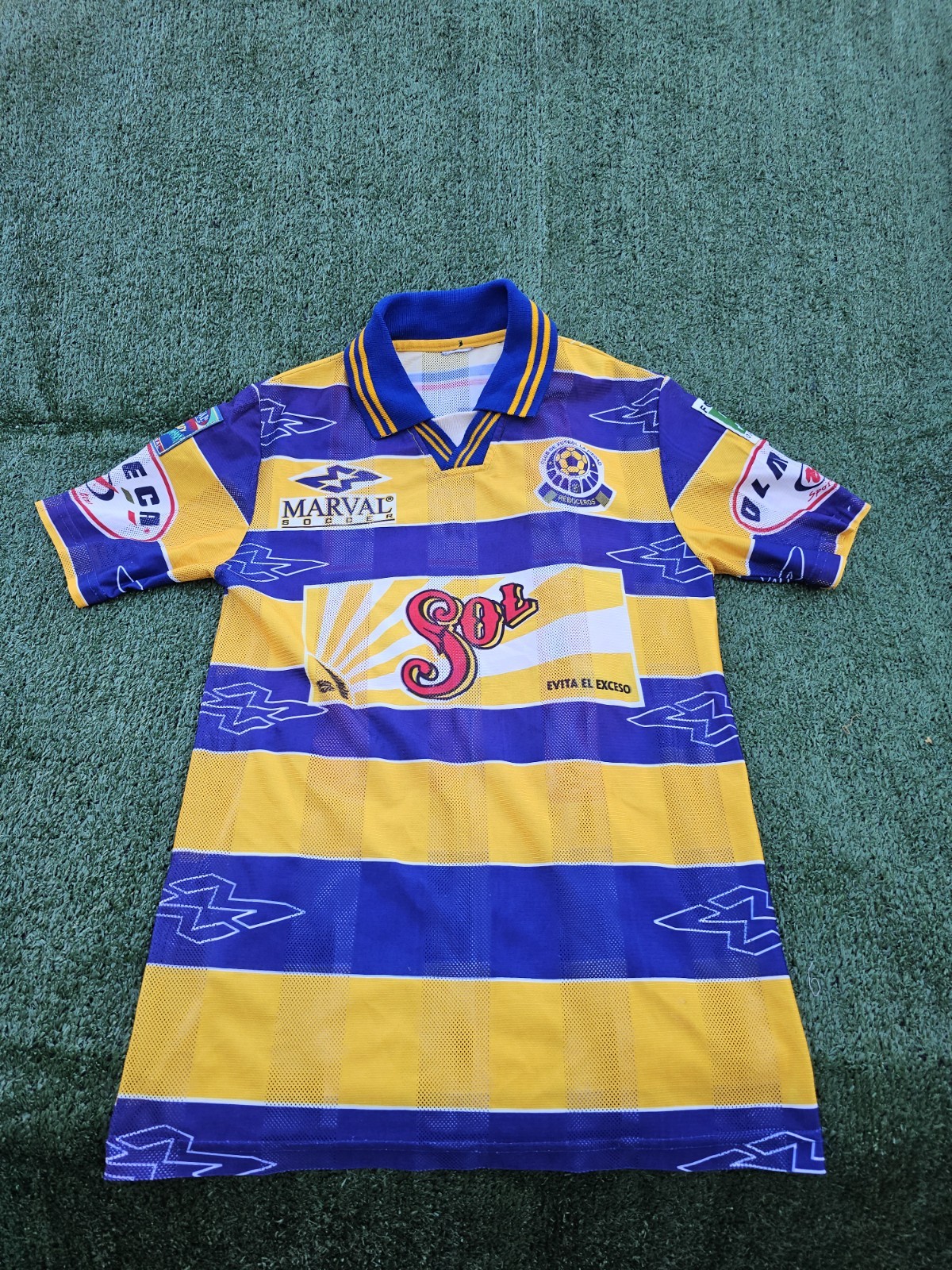Kids Vintage Marval CF La Piedad Reboceros Soccer Jersey Liga MX Youth Sz Large