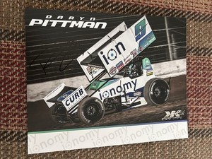 Sweet !! Autographed Daryl Pittman Sprint Car Handout