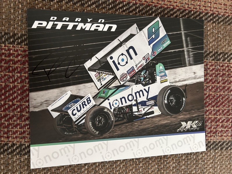Sweet !! Autographed Daryl Pittman Sprint Car Handout