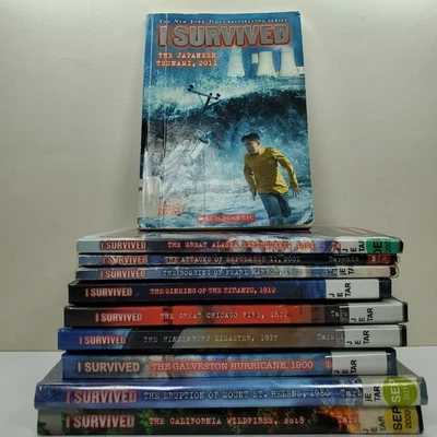 I SURVIVED Book Series Lot of 10 PB Books Tarshis Set - Image 1 of 4
