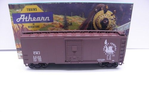 ATHEARN -40' ACERO S/D BOXCAR-CENTRAL NUEVA JERSEY #22105 - KIT CONSTRUIDO ESCALA HO | Condition: Used
