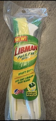 Libman Dish Wand Refill Pots And Pans Kitchen Easy Rinse Non Scratch New NIP 