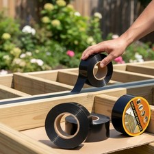 Butyl Deck Joist Tape 2x50ft Weatherproof Waterproof Self-Adhesive Sealant