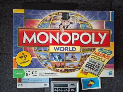 MONOPOLY WORLD Kartenlese vollständig Spiel Brettspiel Gesellschaftsspiel Hasbro