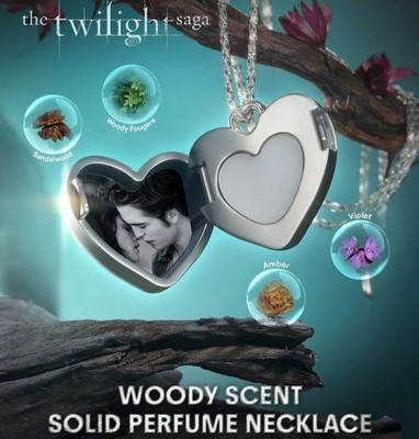 The TWILIGHT SAGA  SOULMATES Solid Perfume Silver Necklace