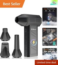 Portable Rechargeable Air Duster - Quiet 3-Gear Turbo Fan for Multi-Purpose Use