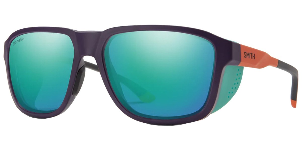 Smith Embark Sunglasses Purple Cinder Hi Viz/CP Polarized Opal