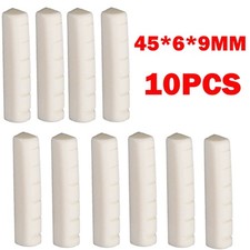 10Pc Guitar Bone Nut 45 6 9mm For Folk Luthier String Acoustic Saddle Bridge NEW
